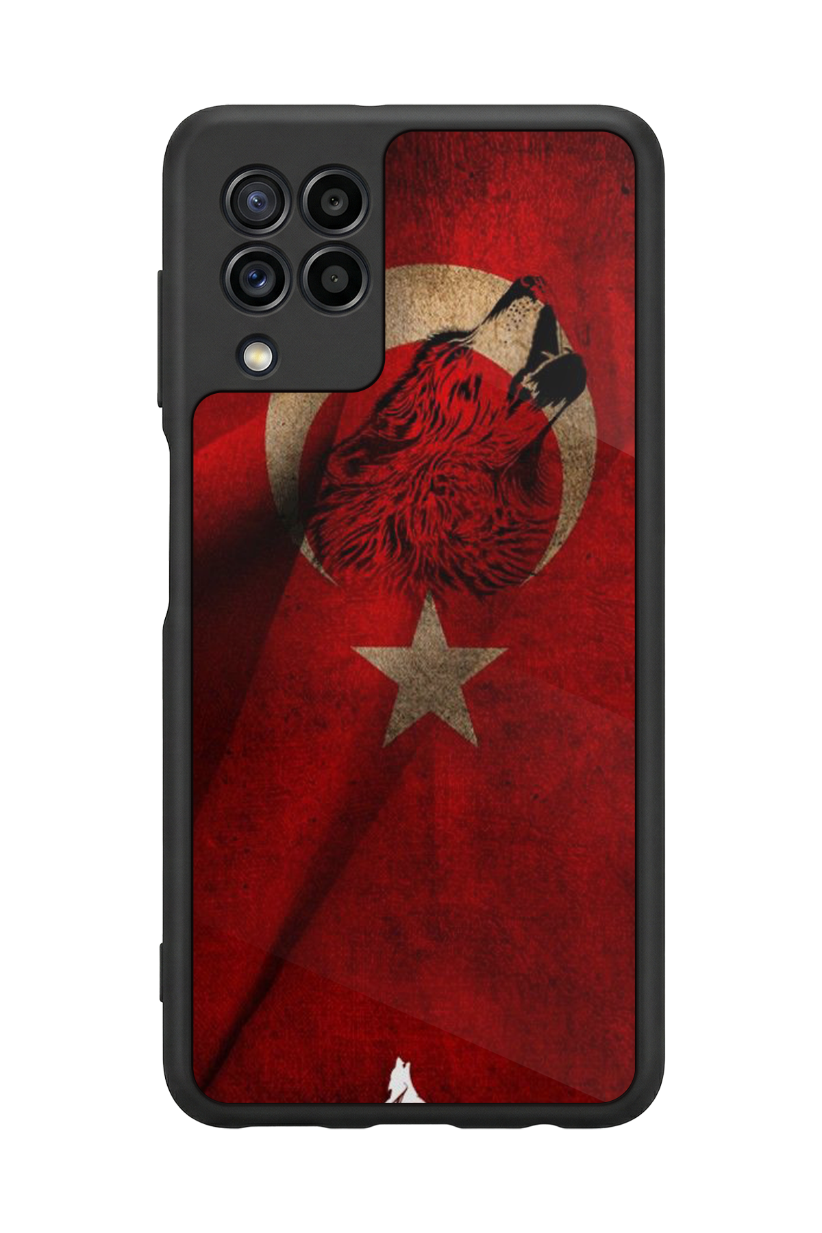 Samsung Galaxy M32 Uyumlu Türk Bayragi Tasarımlı Glossy Premium Kılıf