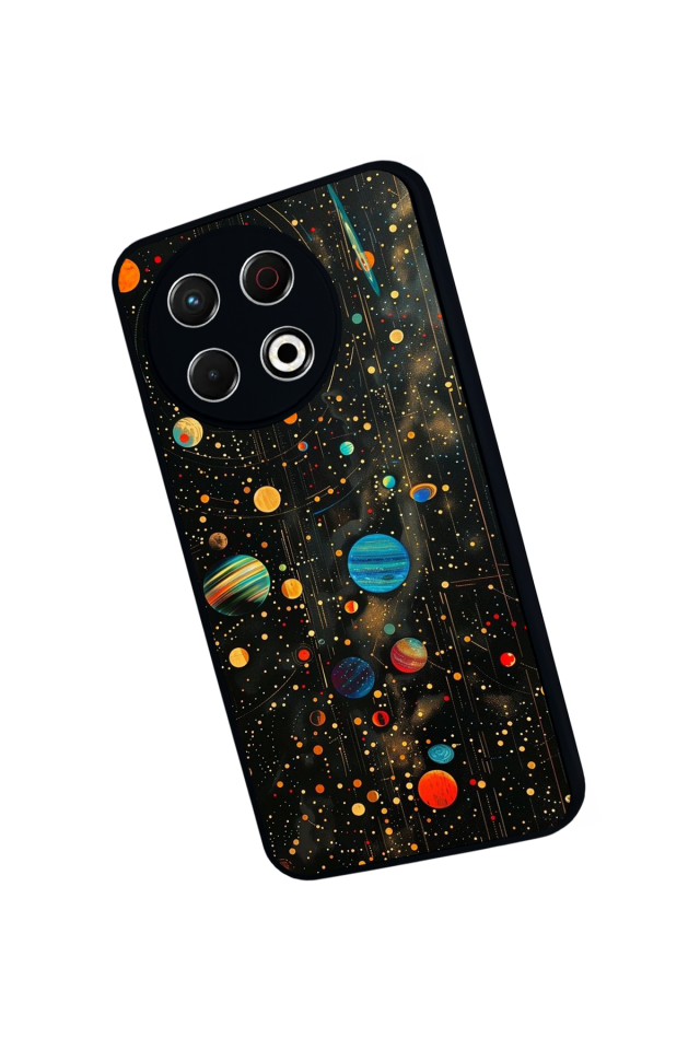 Tecno Spark 30 Pro Uyumlu Uzay Tasarımlı Glossy Premium Kılıf