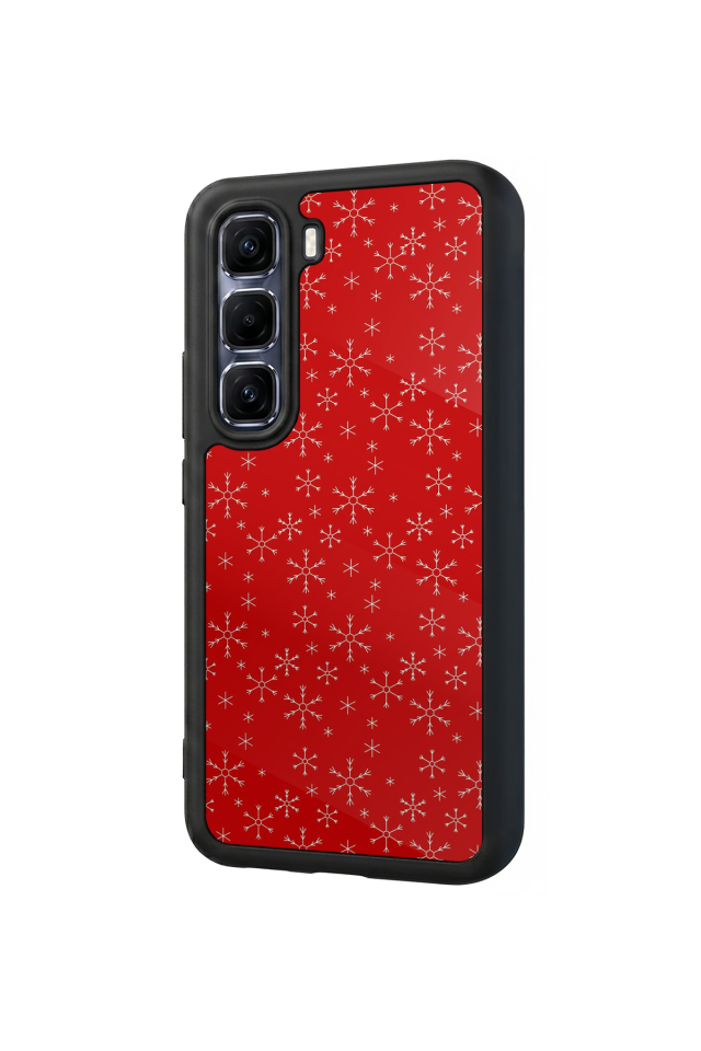 Infinix Hot 60 Pro Plus Uyumlu Yilbasi Christmas Tasarımlı Glossy Premium Kılıf