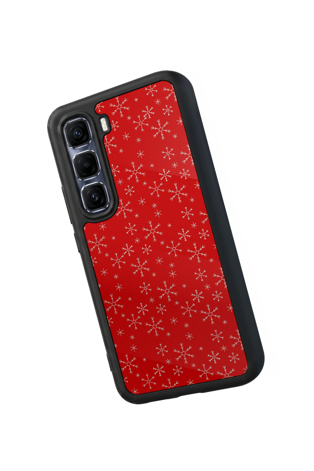 Infinix Hot 60 Pro Plus Uyumlu Yilbasi Christmas Tasarımlı Glossy Premium Kılıf