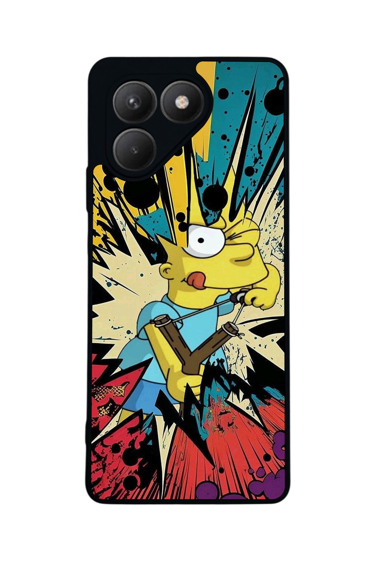 Tecno Pova 7 Mat Uyumlu Siyah Kılıf – Yumuşak Silikon, Koruyucu, Şok Emici Kapak