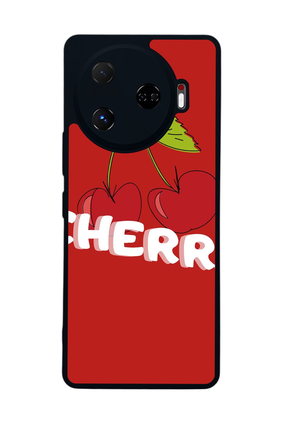 Tecno Camon 30 Pro Uyumlu Kiraz Tasarımlı Glossy Premium Kılıf