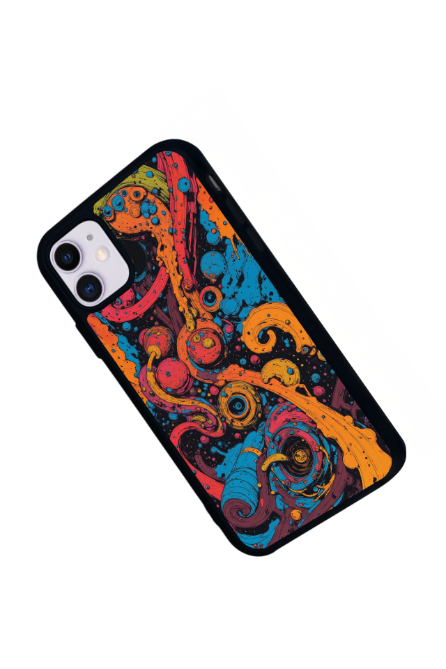 iPhone 11 Uyumlu Abstract Tasarımlı Glossy Premium Kılıf