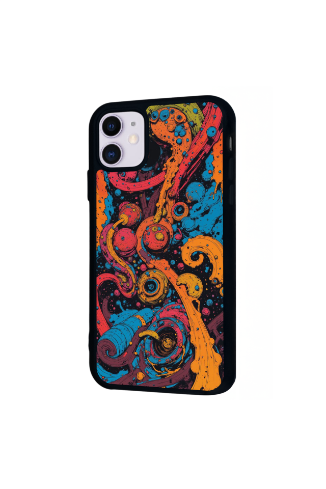 iPhone 11 Uyumlu Abstract Tasarımlı Glossy Premium Kılıf