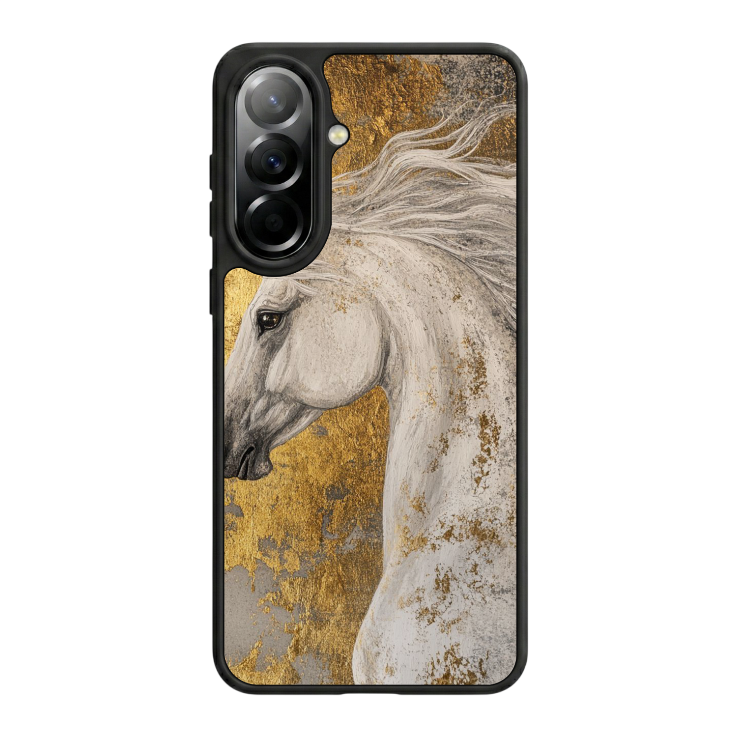 Samsung Galaxy A37 Uyumlu At Horse Tasarımlı Glossy Premium Kılıf