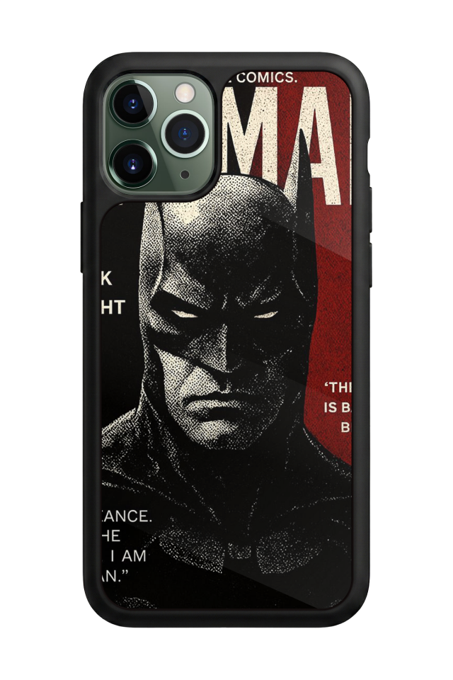 iPhone 11 Pro Max Uyumlu Batman Tasarımlı Glossy Premium Kılıf