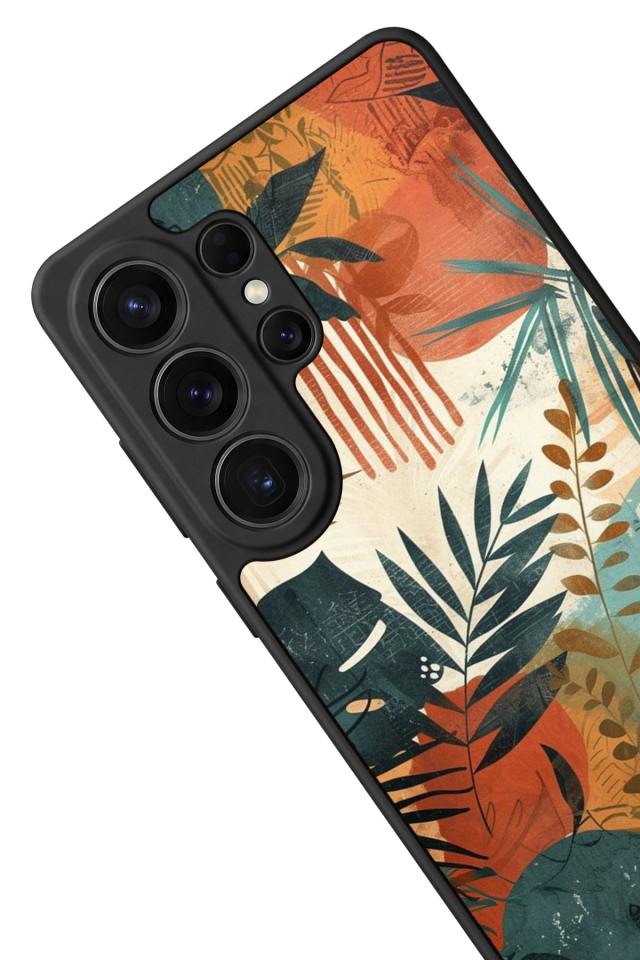 Samsung Galaxy S26 Ultra Uyumlu Botanik Tasarımlı Glossy Premium Kılıf