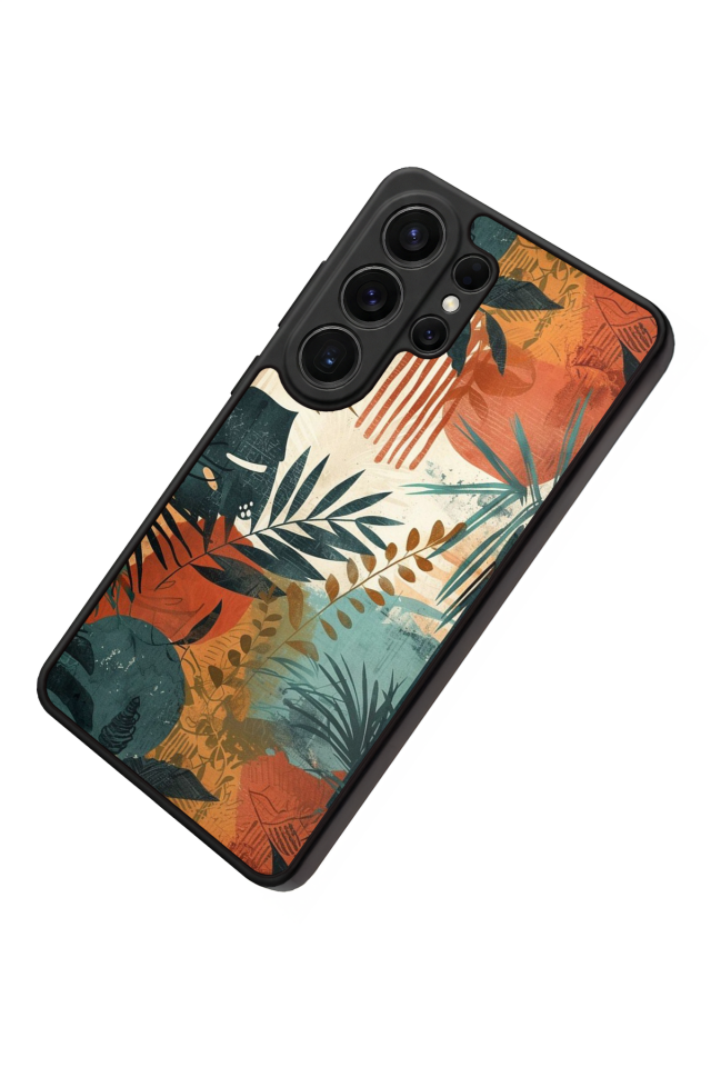 Samsung Galaxy S26 Ultra Uyumlu Botanik Tasarımlı Glossy Premium Kılıf