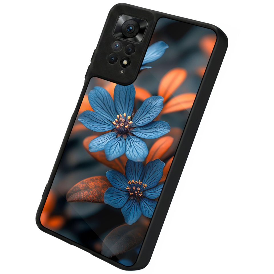 Xiaomi Redmi Note 11 Pro Uyumlu Cicek Tasarımlı Glossy Premium Kılıf