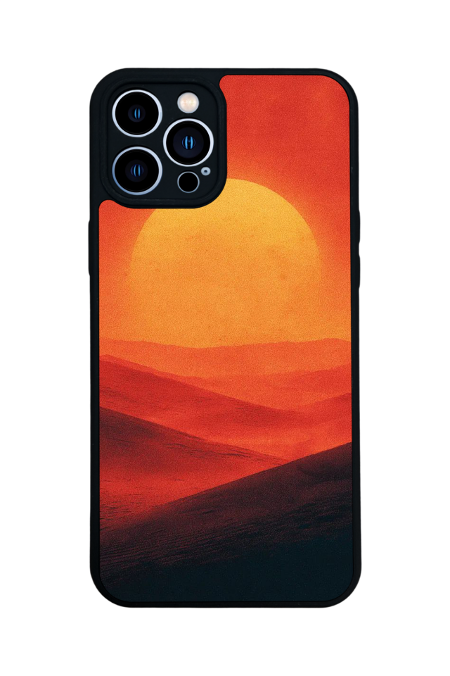 iPhone 13 Pro Max Uyumlu Güneş Tasarımlı Glossy Premium Kılıf