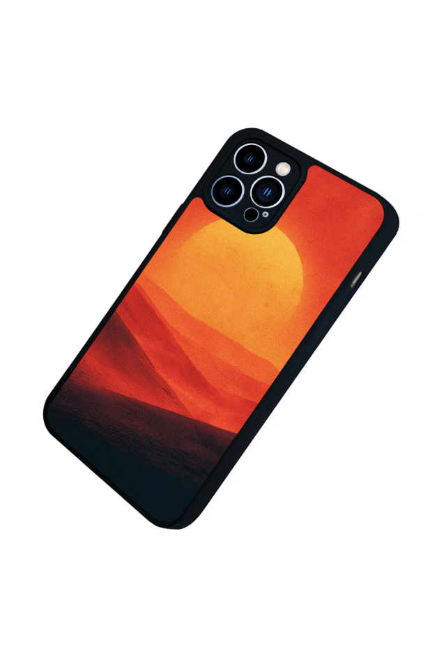 iPhone 13 Pro Max Uyumlu Güneş Tasarımlı Glossy Premium Kılıf