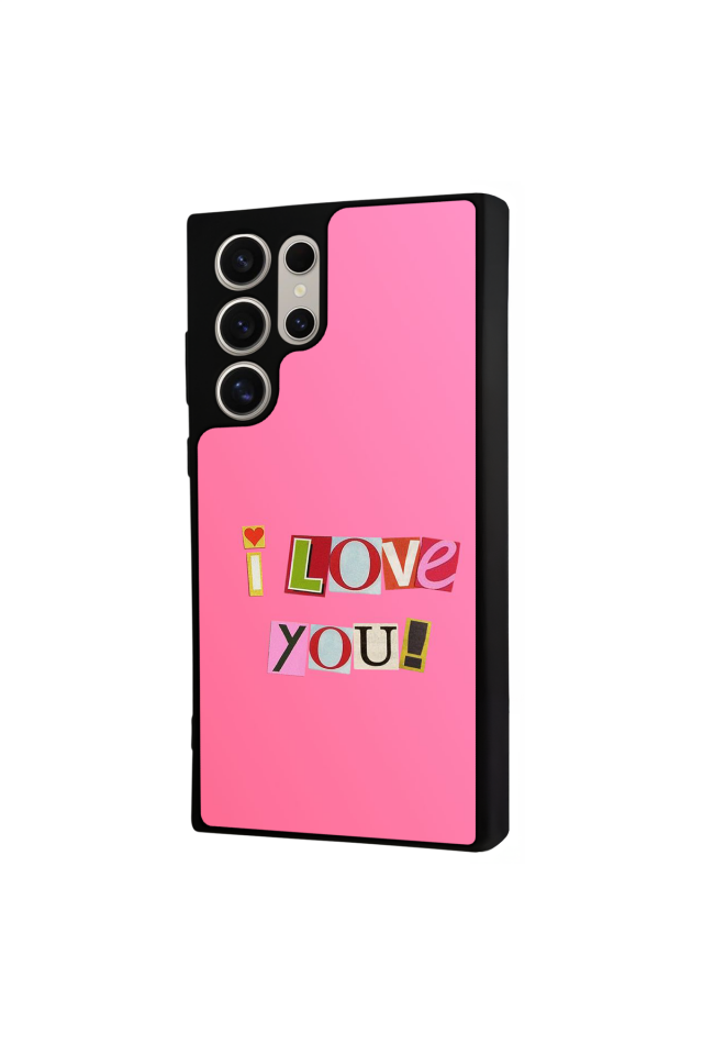 Samsung Galaxy S23 Ultra Uyumlu Kalp Love Tasarımlı Glossy Premium Kılıf