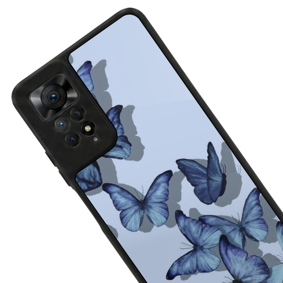 Xiaomi Redmi Note 12 Pro Uyumlu Kelebek Tasarımlı Glossy Premium Kılıf