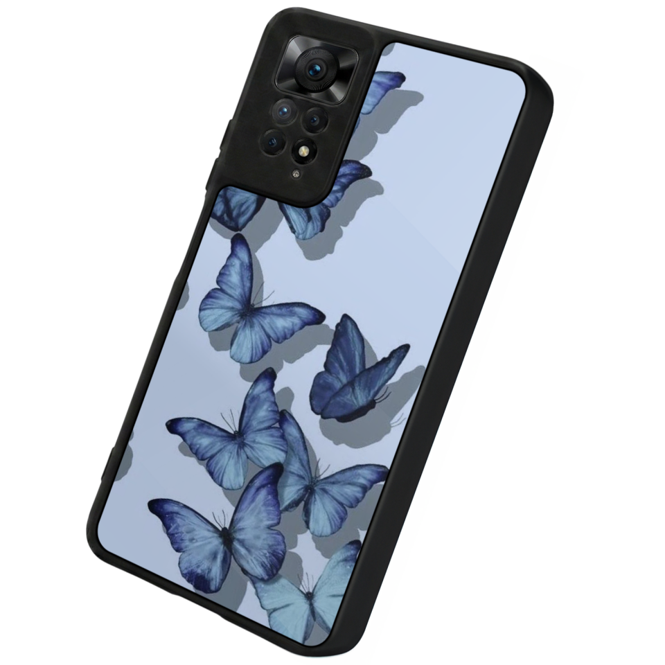 Xiaomi Redmi Note 12 Pro Uyumlu Kelebek Tasarımlı Glossy Premium Kılıf