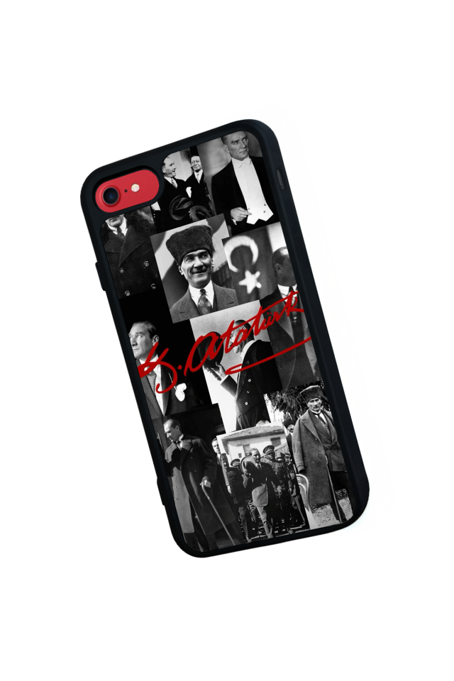 iPhone 8 Uyumlu Mustafa Kemal Ataturk Tasarımlı Glossy Premium Kılıf