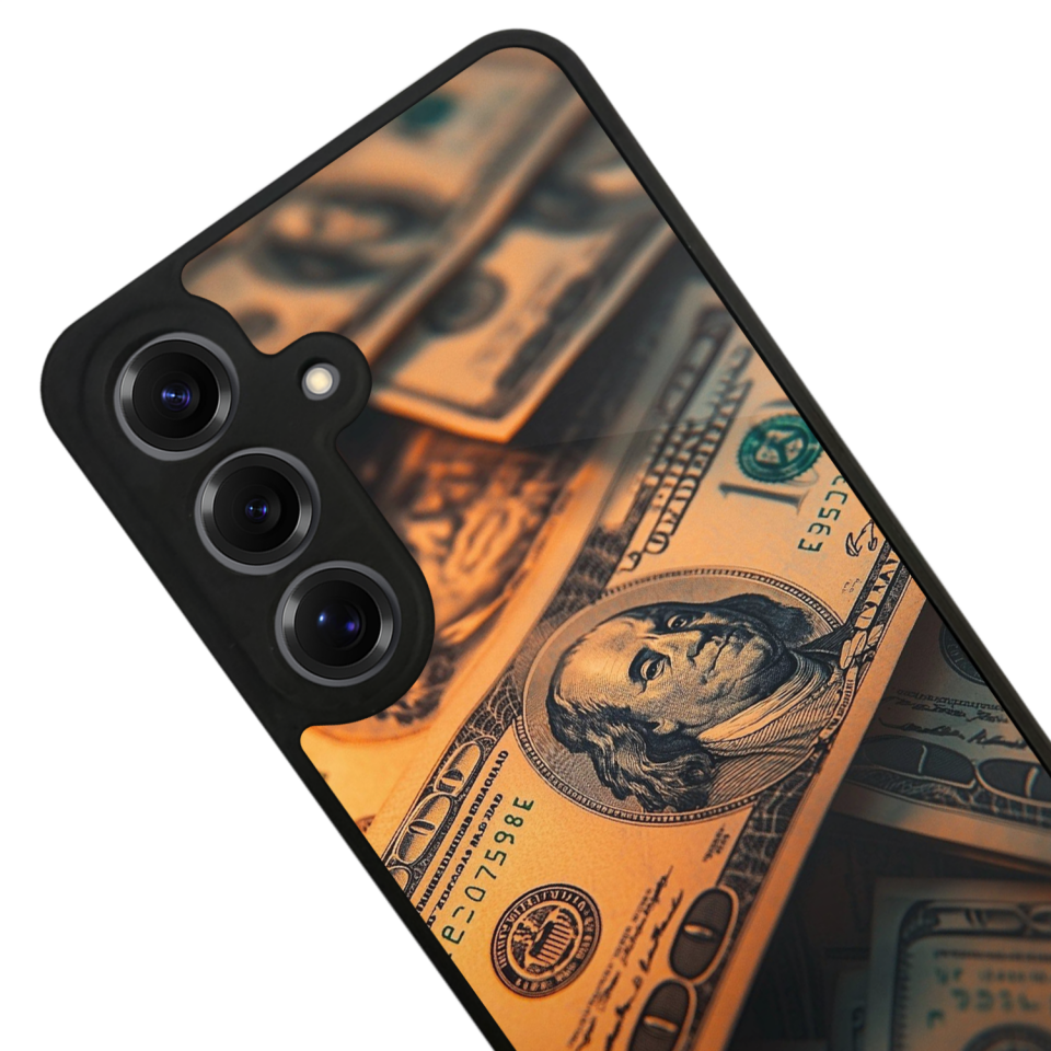Samsung Galaxy S25 Uyumlu Para Tasarımlı Glossy Premium Kılıf
