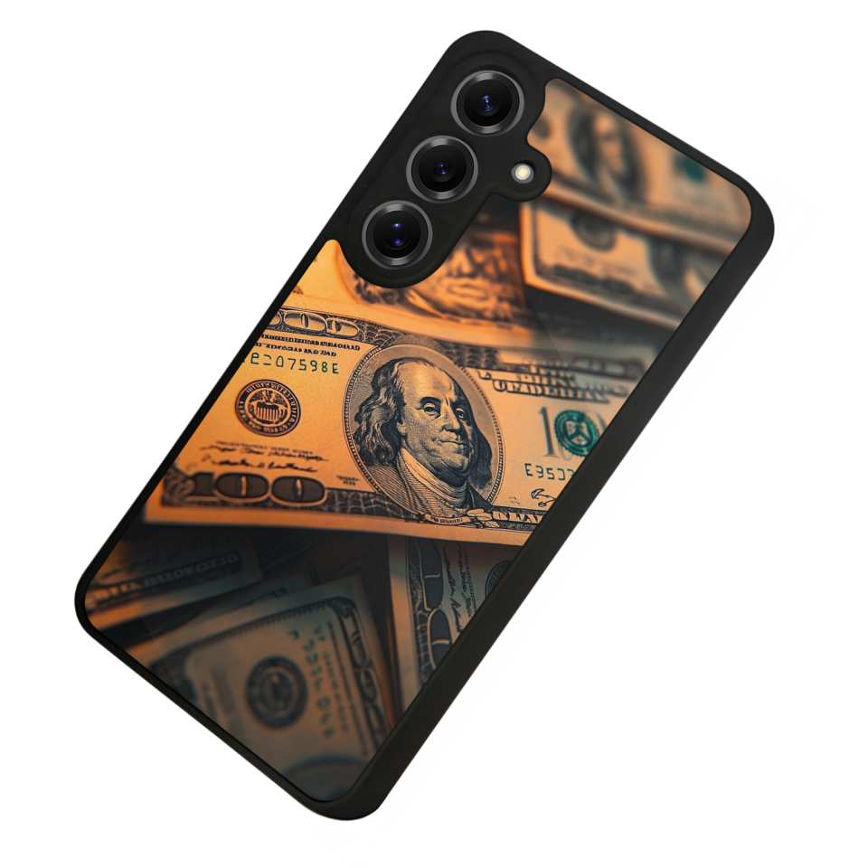 Samsung Galaxy S25 Uyumlu Para Tasarımlı Glossy Premium Kılıf