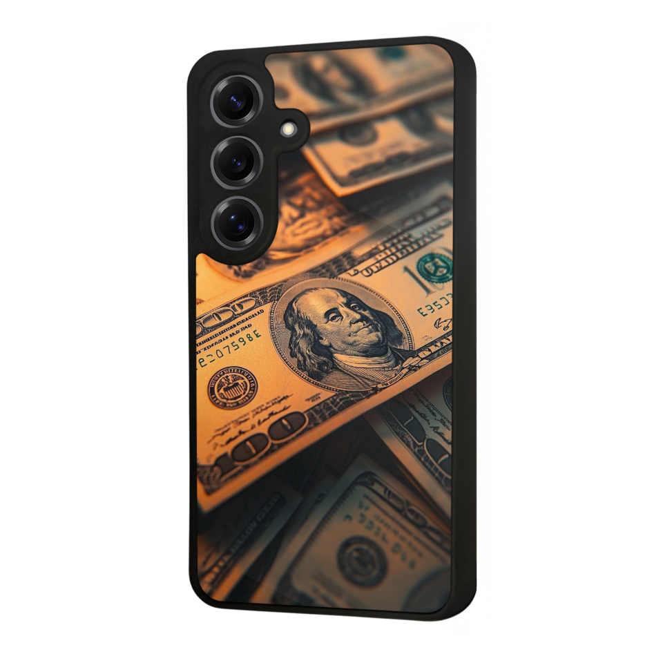 Samsung Galaxy S25 Uyumlu Para Tasarımlı Glossy Premium Kılıf