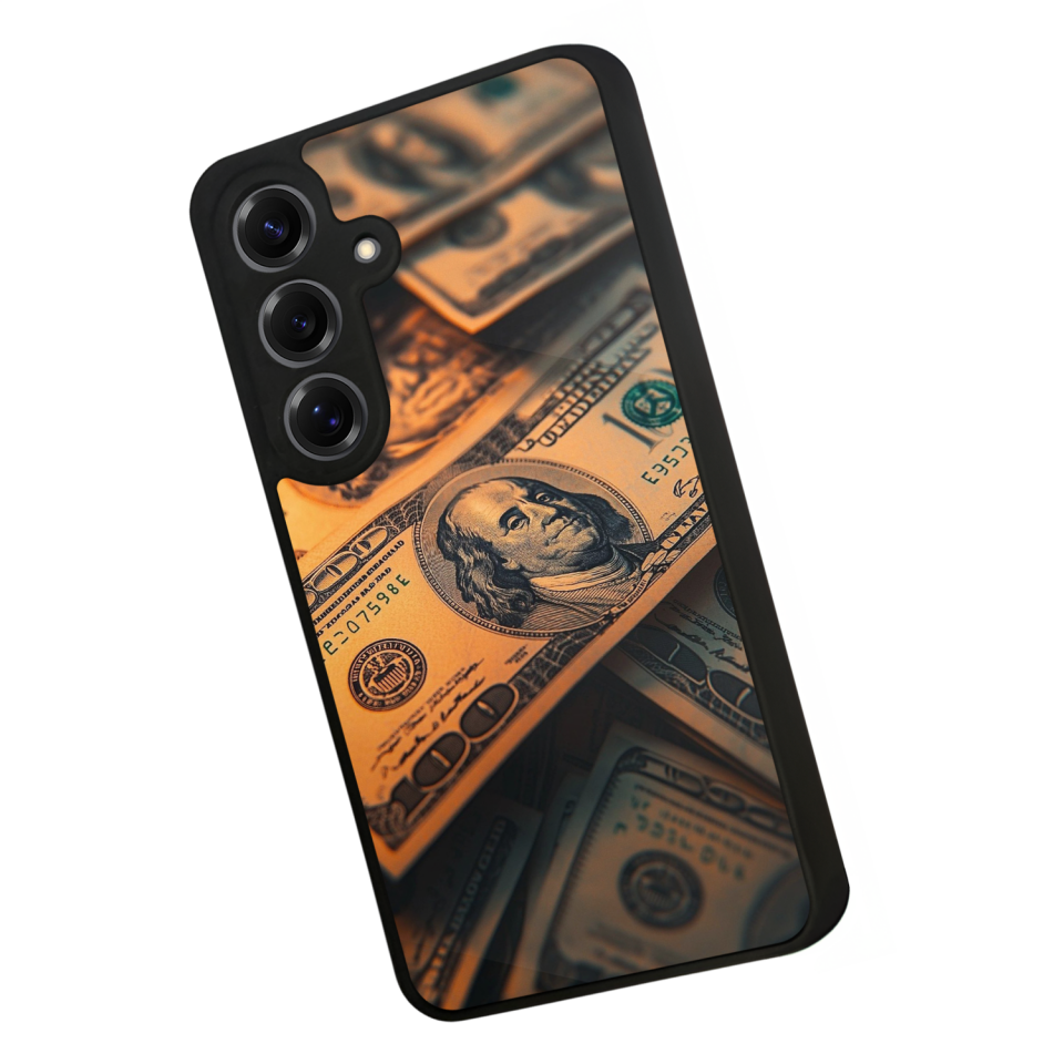 Samsung Galaxy S25 Uyumlu Para Tasarımlı Glossy Premium Kılıf