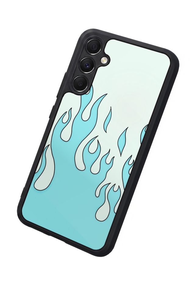 Samsung Galaxy M34 Uyumlu Retro Flame Patterns Tasarımlı Glossy Premium Kılıf