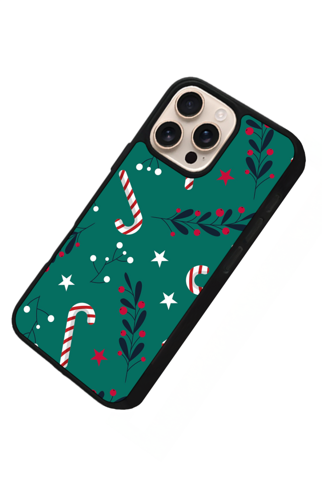 iPhone 15 Pro Max Uyumlu Yilbasi Christmas Tasarımlı Glossy Premium Kılıf