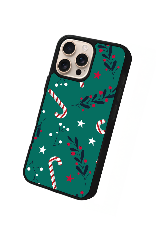 iPhone 15 Pro Max Uyumlu Yilbasi Christmas Tasarımlı Glossy Premium Kılıf
