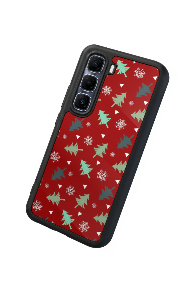 Infinix Hot 60 Pro Plus Uyumlu Yilbasi Christmas Tasarımlı Glossy Premium Kılıf