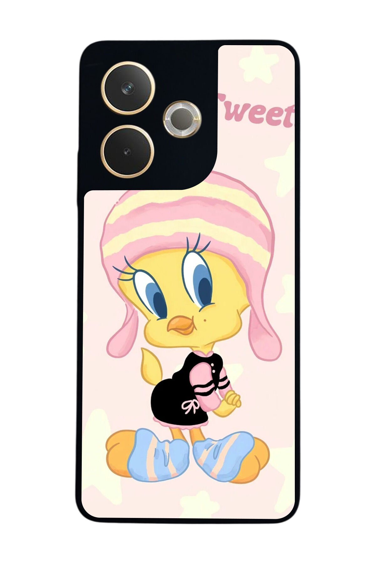 Oppo A5 Pro Uyumlu Tweety Tasarımlı Glossy Premium Kılıf