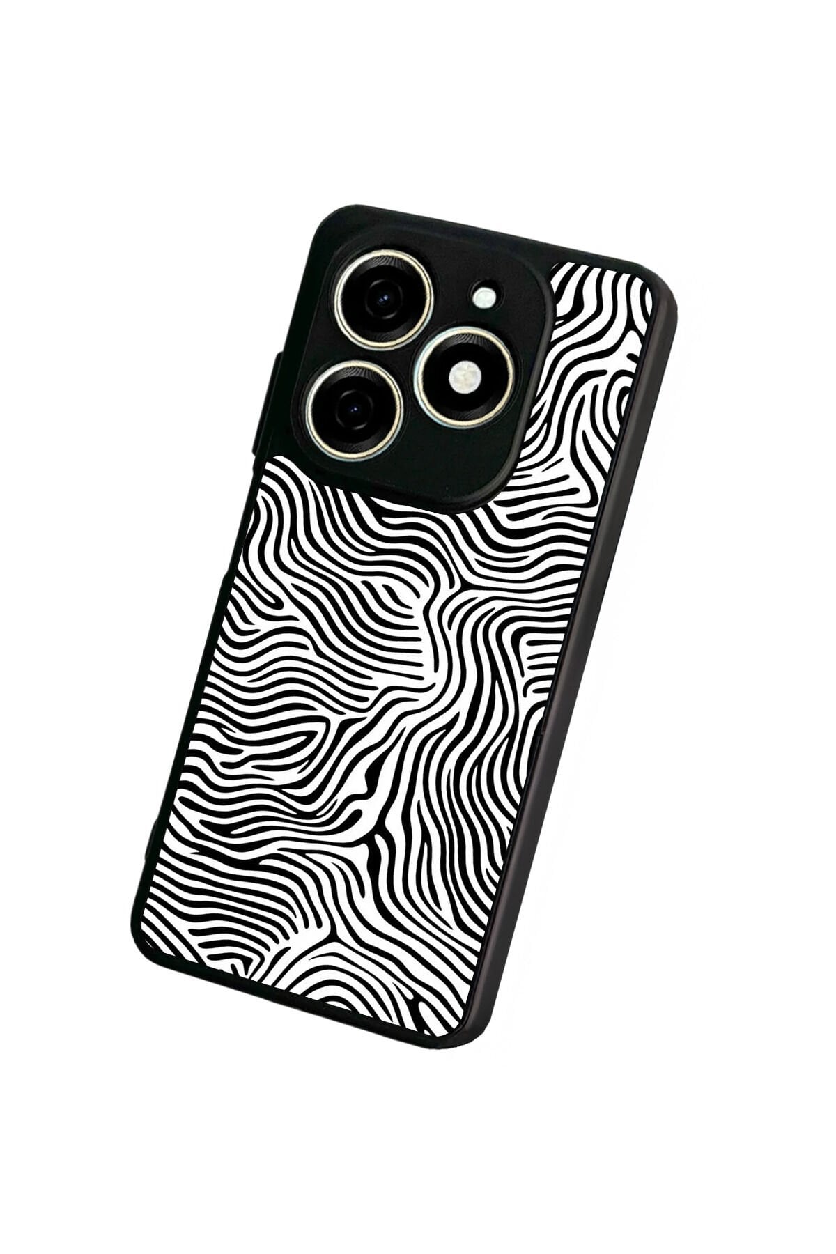 Tecno Spark 20/20C Uyumlu Çizgi Sanatı Tasarımlı Glossy Premium Kılıf