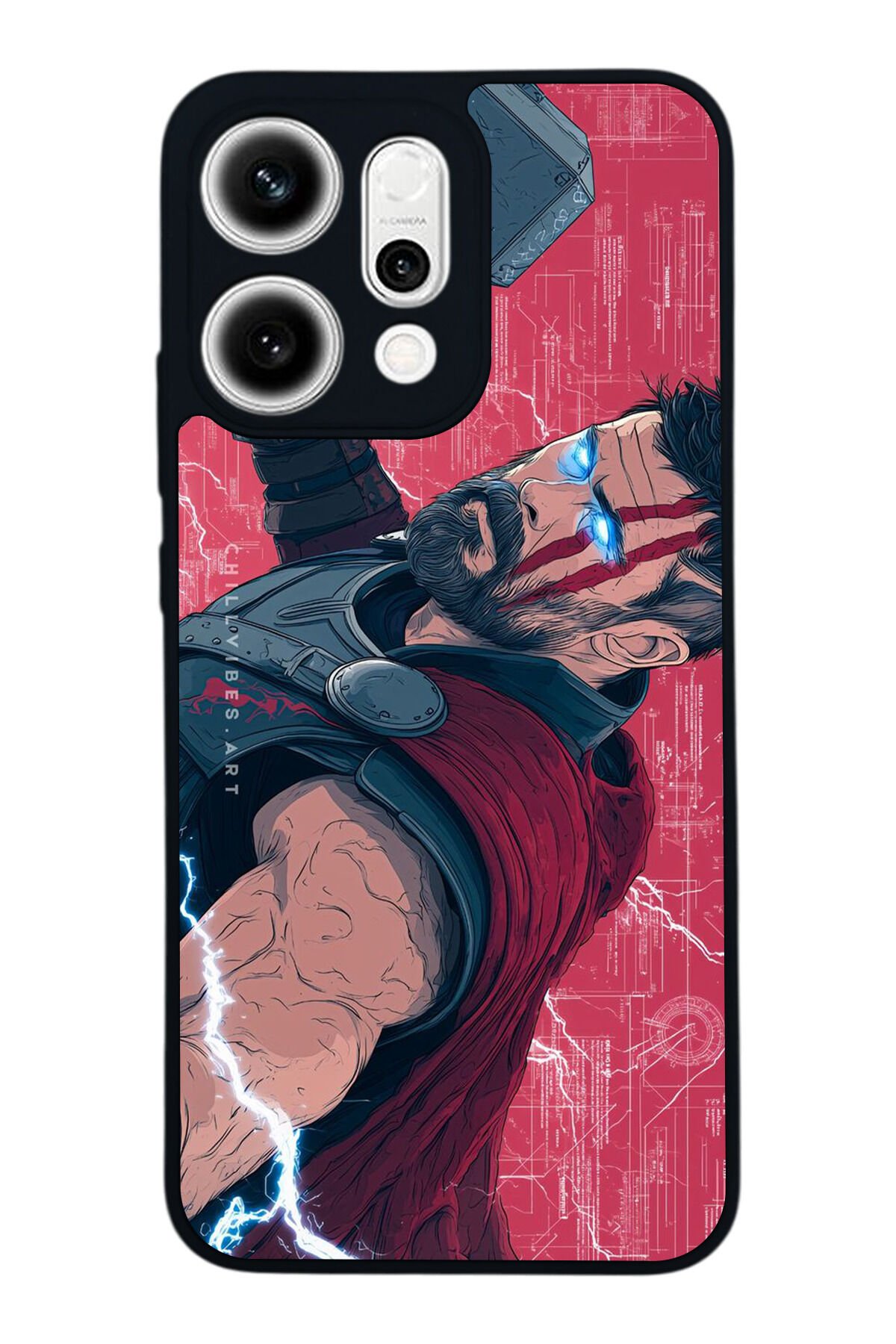 Oppo Reno 14 Uyumlu Thor Tasarımlı Glossy Premium Kılıf