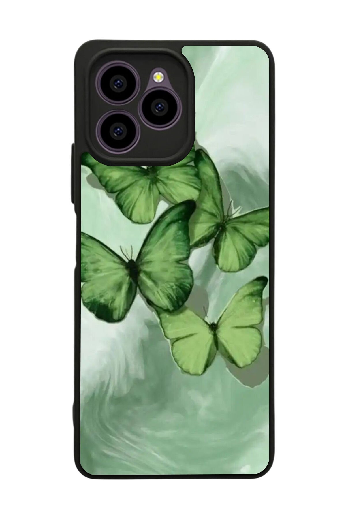 Omix X6 Uyumlu Kelebek Tasarımlı Glossy Premium Kılıf