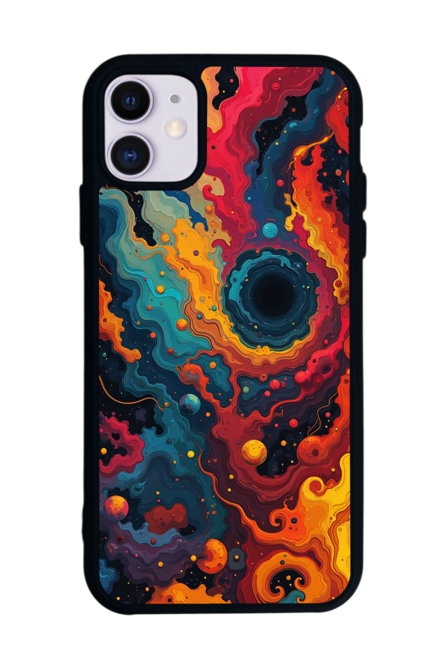 iPhone 11 Uyumlu Abstract Tasarımlı Glossy Premium Kılıf