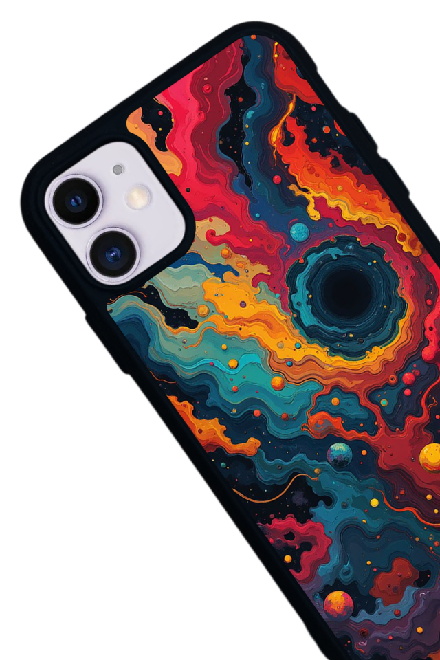 iPhone 11 Uyumlu Abstract Tasarımlı Glossy Premium Kılıf