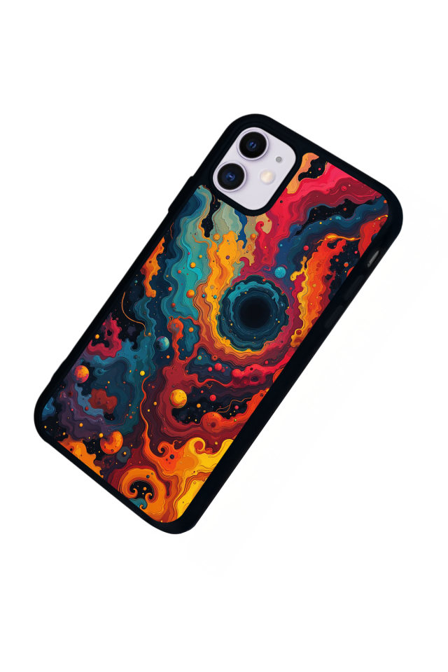 iPhone 11 Uyumlu Abstract Tasarımlı Glossy Premium Kılıf
