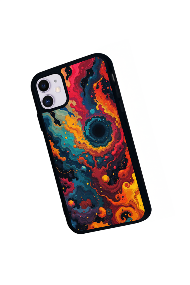 iPhone 11 Uyumlu Abstract Tasarımlı Glossy Premium Kılıf