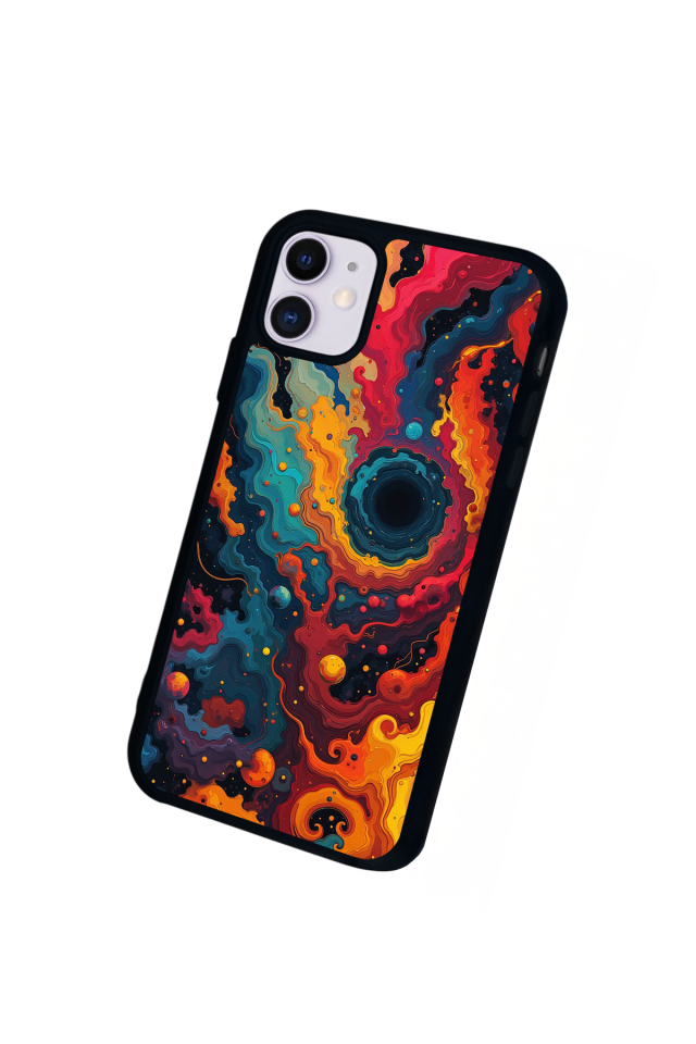 iPhone 11 Uyumlu Abstract Tasarımlı Glossy Premium Kılıf