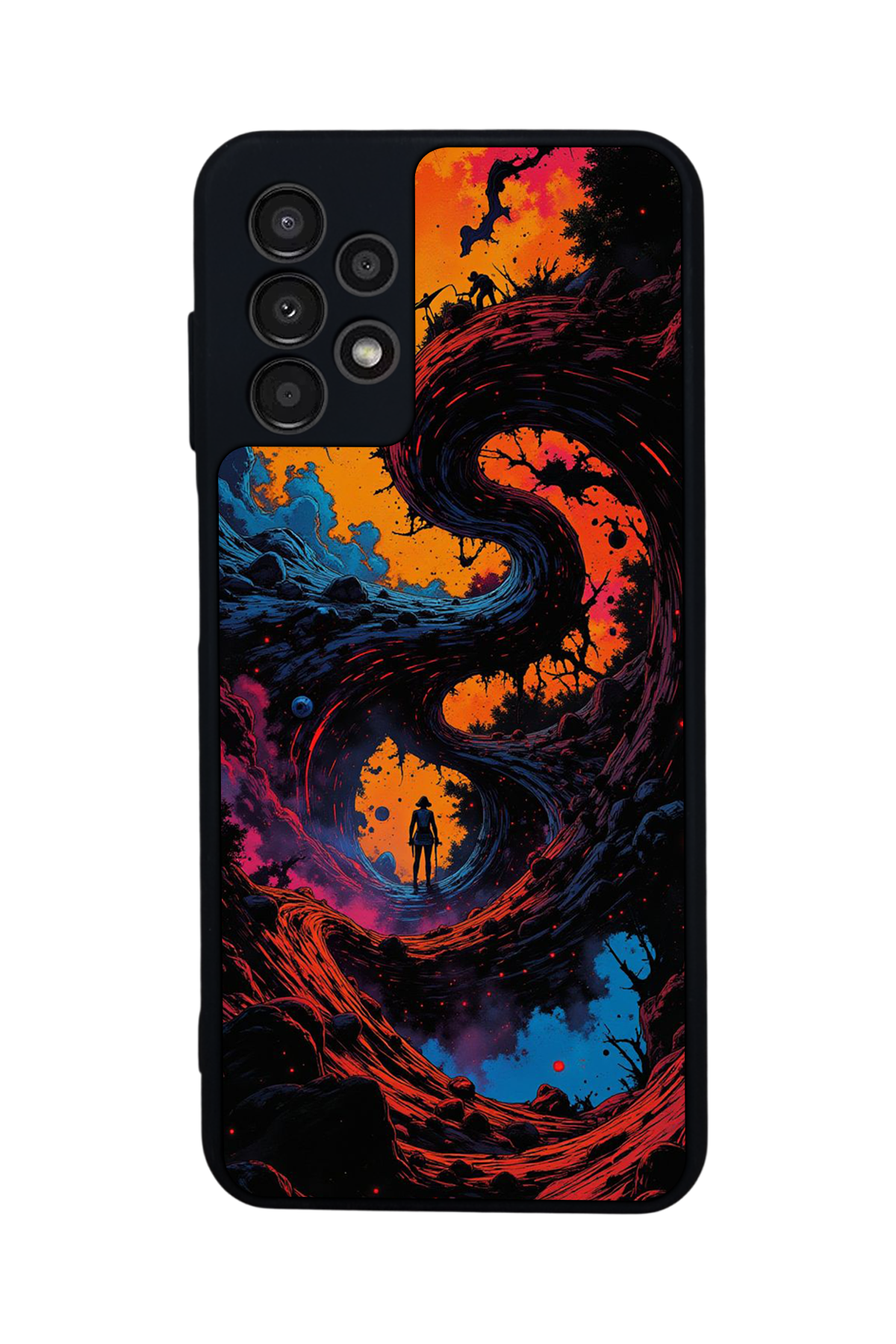 Samsung Galaxy A13 Uyumlu Abstract Tasarımlı Glossy Premium Kılıf