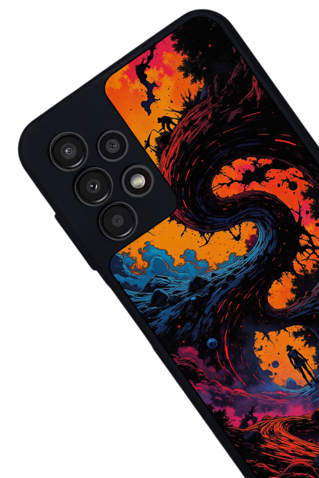 Samsung Galaxy A13 Uyumlu Abstract Tasarımlı Glossy Premium Kılıf