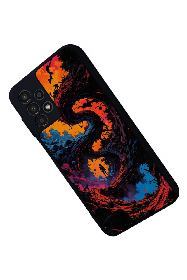 Samsung Galaxy A13 Uyumlu Abstract Tasarımlı Glossy Premium Kılıf