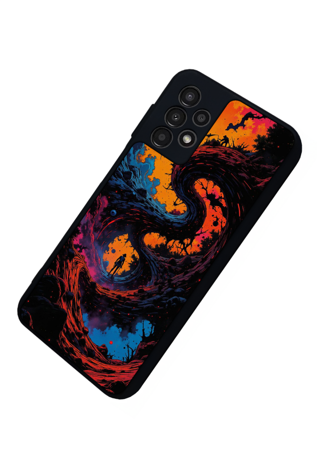 Samsung Galaxy A13 Uyumlu Abstract Tasarımlı Glossy Premium Kılıf