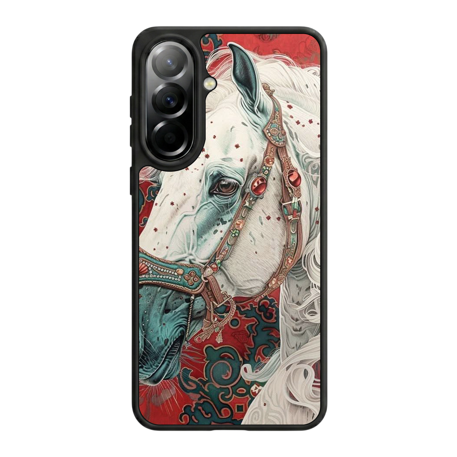 Samsung Galaxy A37 Uyumlu At Horse Tasarımlı Glossy Premium Kılıf