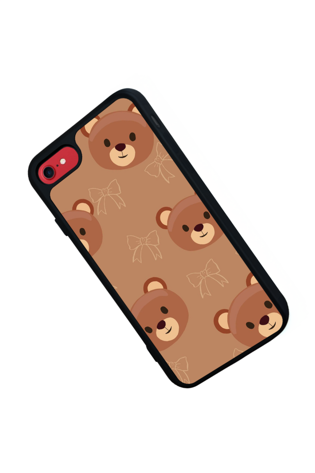 iPhone SE Uyumlu Ayı Tasarımlı Glossy Premium Kılıf