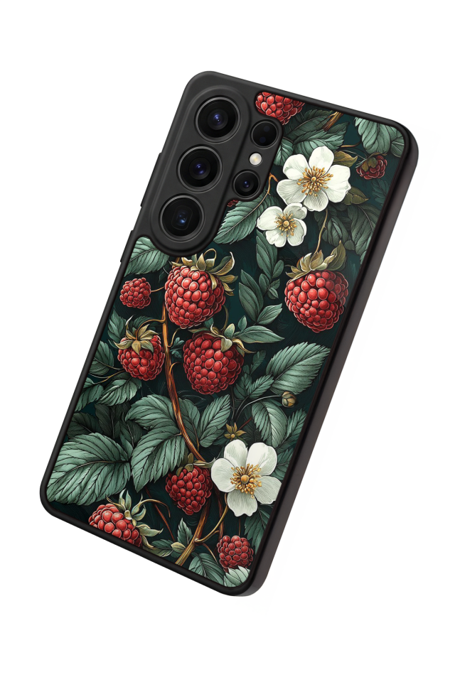 Samsung Galaxy S26 Ultra Uyumlu Botanik Tasarımlı Glossy Premium Kılıf