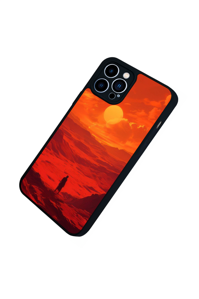 iPhone 13 Pro Max Uyumlu Güneş Tasarımlı Glossy Premium Kılıf