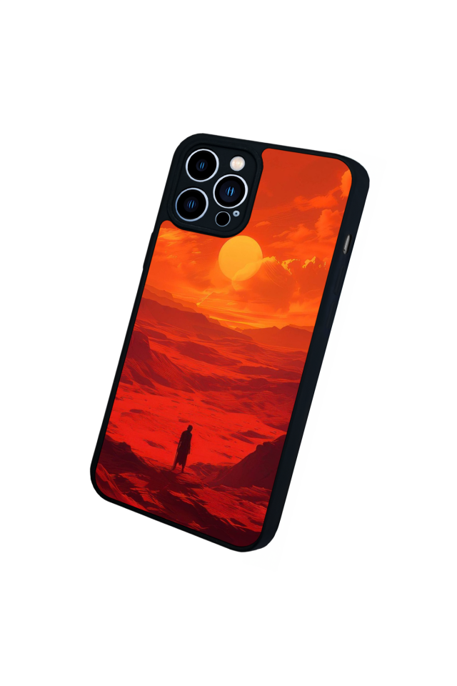 iPhone 13 Pro Max Uyumlu Güneş Tasarımlı Glossy Premium Kılıf