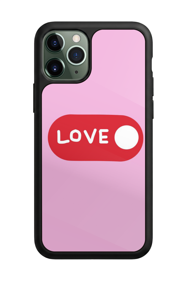 iPhone 11 Pro Uyumlu Kalp Love Tasarımlı Glossy Premium Kılıf