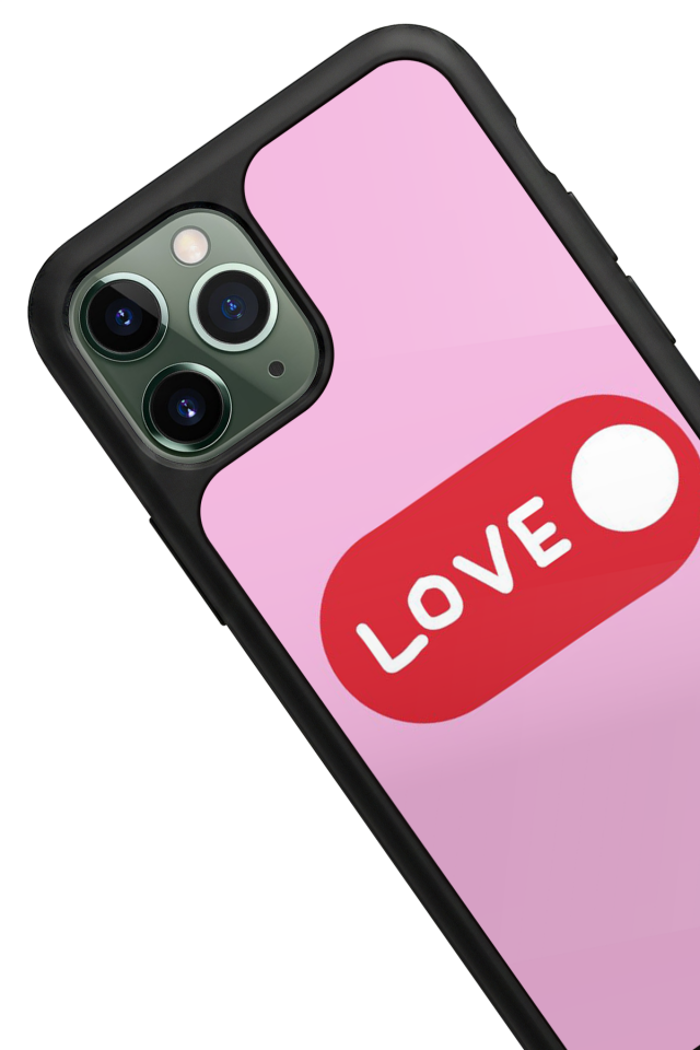 iPhone 11 Pro Uyumlu Kalp Love Tasarımlı Glossy Premium Kılıf