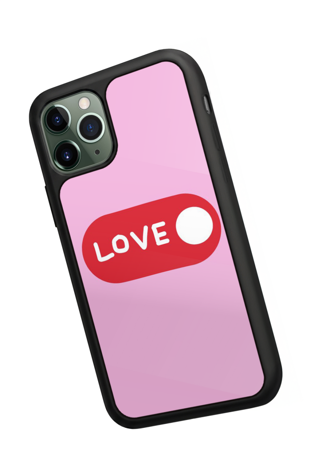 iPhone 11 Pro Uyumlu Kalp Love Tasarımlı Glossy Premium Kılıf