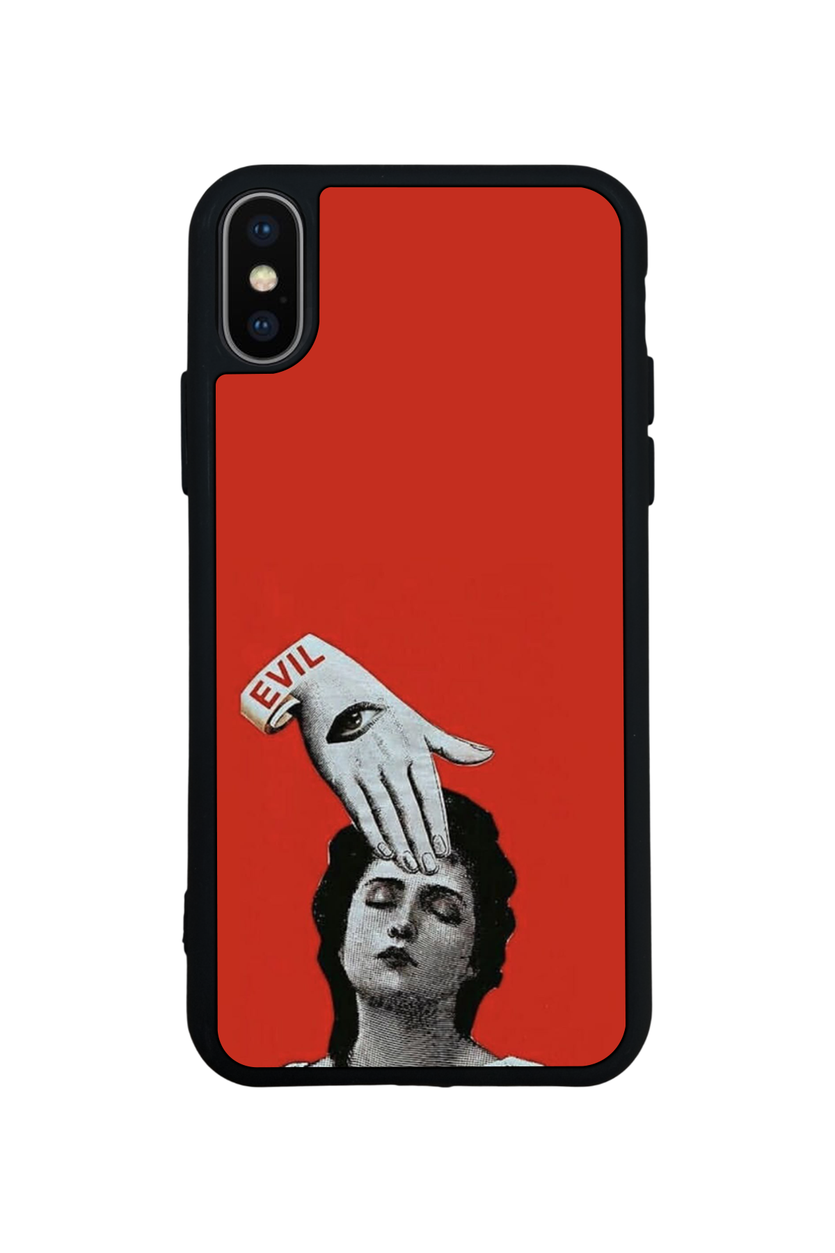 iPhone X/ XS Uyumlu Kirmizi Tasarımlı Glossy Premium Kılıf