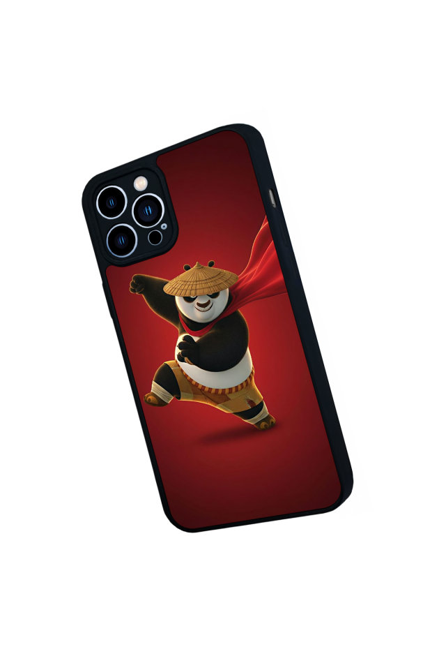 iPhone 12 Pro Max Uyumlu Kung Fu Panda Tasarımlı Glossy Premium Kılıf